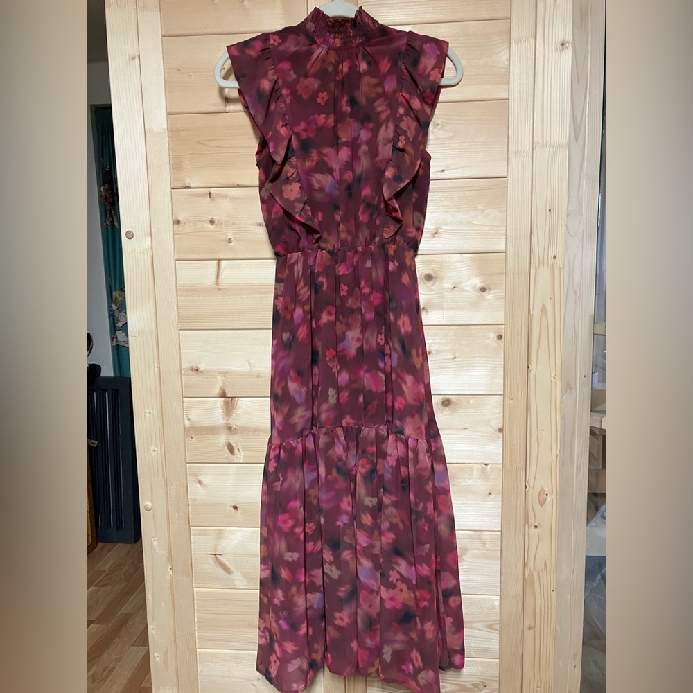 Steve Madden Anna Floral Mock Neck Dress